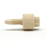 Fingertight Connector 10-32 Male Coned, for 1/16" OD Tubing, One Piece, PEEK