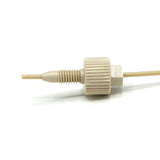 Fingertight Connector 10-32 Male Coned, for 1/16" OD Tubing, One Piece, PEEK