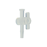 One-Way Stopcock Valve, Polypropylene, Female Luer to Male Luer