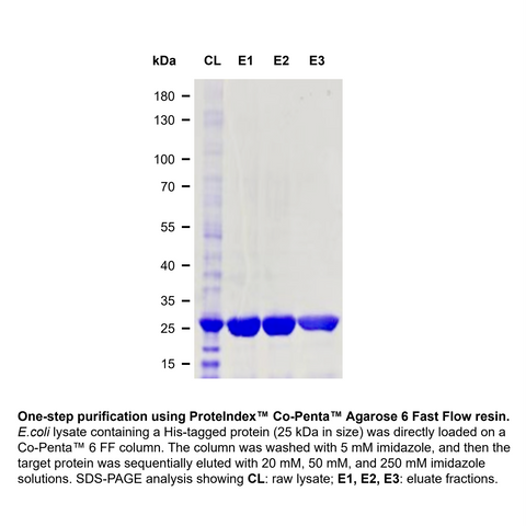 PROTEINDEX™ Co-Penta™ Agarose 6 Fast Flow, Chemical Stable