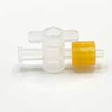 One-Way Stopcock Valve, Polypropylene, Female Luer to Male Luer with Lock Ring